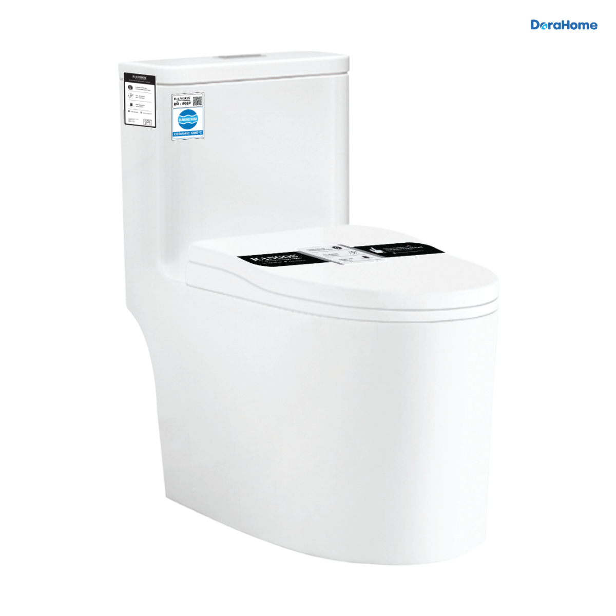 Bồn cầu 1 khối Rangos RG-8082B